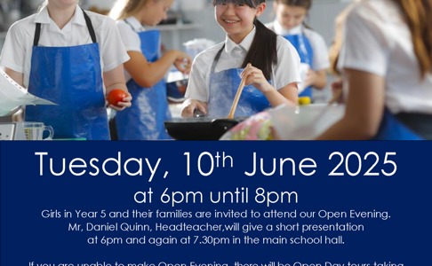 Year 5 Open Evening - Tuesday 10th June